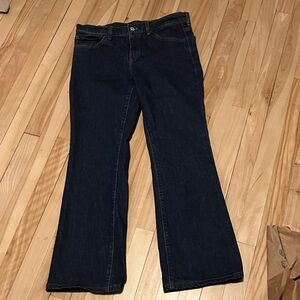 Massimo Dutti Dark Blue Flare Jeans
